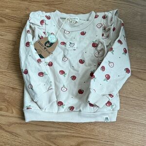 Organic Cotton Kids Apple Print Shirt